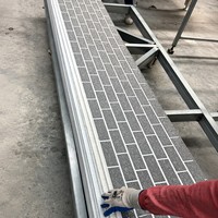 Petite maison préfabriquée avec panneau en métal gravé, imperméable, anti-UV, isolation thermique, revêtement mural
