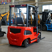 Chariot élévateur électrique premium de 1 tonne pour une conduite sécurisée, idéal pour la manutention de marchandises en usine électronique en intérieur