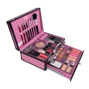 Estuche de Maquillaje Portátil de Aluminio con MOQ Bajo, Colección Completa de Belleza para Ojos y Labios, Ideal para Viajes al Aire Libre, Regalo de Vacaciones - Product Image 2