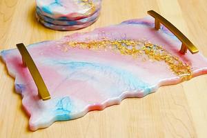 ถาดเสิร์ฟเรซิ่นอีพ็อกซี่คุณภาพพรีเมียมสำหรับเสิร์ฟอาหารเช้า ชา กาแฟ และของว่าง ราคาประหยัด - Product Image 3