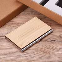 Ensemble cadeau d'entreprise en bois de luxe avec logo personnalisé, porte-cartes de visite, porte-clés - Personnalisation par sérigraphie pour promotion