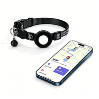 Collier réfléchissant amélioré pour chien, en nylon durable, avec support pour traceur GPS, rembourré en néoprène souple, pour chiens de petite, moyenne et grande taille