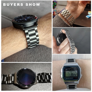 Cinturino in acciaio inossidabile da 18mm 20mm 22mm per Samsung Galaxy Watch <span class=keywords><strong>3</strong></span> 4 5 Pro 44mm 42mm 46mm sostituisci il cinturino ad anello - Product Image 4