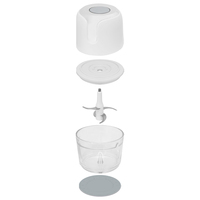 Groothandel RVS Mini Keuken Multifunctionele Fruit & Groente Snijder/Hakker Automatisch Plastic Gereedschap met Opvangbak