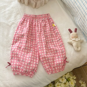 Nuovi <span class=keywords><strong>Pantaloni</strong></span> Estivi Antizanzare per Ragazze in Stile Coreano con Stampa a Fiocco, Sottili e Traspiranti, a Tre Quarti con Laccetti alla Caviglia - Product Image 6