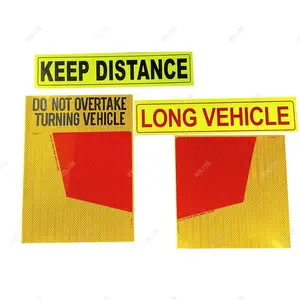 호주 교통 표지판은 선회 차량 트레일러 안전 시트 반사 사인 보드 반사 스티커를 추월하지 않습니다