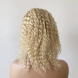 DX178 360 pleine perruque de dentelle pour les femmes africaines petit indien oui cheveux humains perruques bouclés meches tresses casque en gros bonnet de tressage - Product Image 3