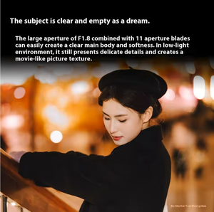 Brightin Star 85mm F1.8 Camera <strong>Lens</strong> Large Aperture Full Frame Autofocus Custom Mirrorless Camera <strong>Lens</strong> for Nikon Sony - Product Image 5