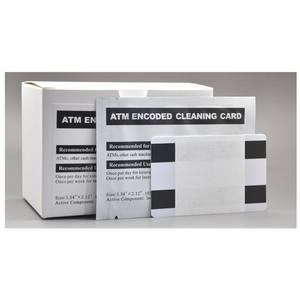 Kit de nettoyage pour <span class=keywords><strong>lecteur</strong></span> de cartes codées ATM, <span class=keywords><strong>carte</strong></span> de nettoyage pour <span class=keywords><strong>lecteur</strong></span> de cartes codées pour distributeur automatique de billets - Product Image 1