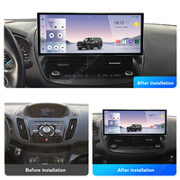 MEKEDE 12.3 pouces 2K 2400*900 voiture Audio multimédia écran latéral étroit GPS Navigation CAR-PLAY ADAS DVR pour Ford Kuga 2013-2018