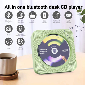 Factory Custom Logo Portable CD Player BT5.0 Rechargeable Built-in <b>Speaker</b> For Outdoor Camping Home Desktop Audio - Product Image 4