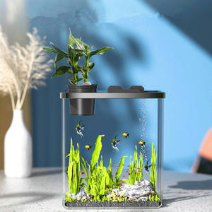 Aquarium pour Betta de décoration d'intérieur intelligent de petite taille pour ordinateur de bureau aux États-Unis 2026, taille personnalisée 1,5 2 10 15 30 gallons, réservoir à poissons en acrylique transparent à vendre - Product Image 4