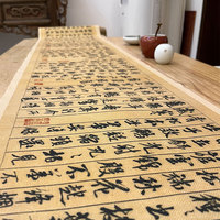 Tapis de peinture au pinceau de calligraphie chinoise élégant pour les amateurs d'art et la décoration intérieure, idéal pour l'affichage mural
