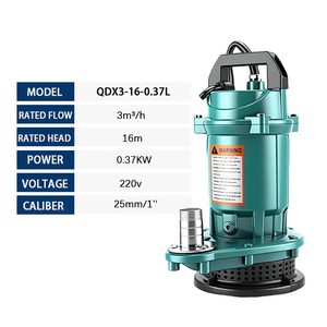 Bomba Sumergible QY QDX3-16-0.37L: 0.37kW, Flujo de 3m³/h, Altura de Elevación de 16m para Suministro Eficiente de Agua en Estanques de Peces - Product Image 2