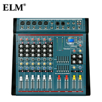 Amplificateur de son professionnel ELM DN633 350W 6 canaux avec interface USB, pour utilisation sur scène, contrôleur vert, AC 220-240V