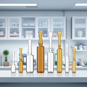 Ampolas farmacêuticas do vidro da capacidade pequena, adaptadas precisamente às quantidades do traço das drogas. - Product Image 2