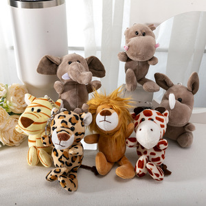 All'ingrosso del fumetto del confortatore del pendente dell'elefante del cotone PP ha lavato la tecnica della piccola bambola del giocattolo della peluche zaino portachiavi dell'automobile Cross Border - Product Image 1