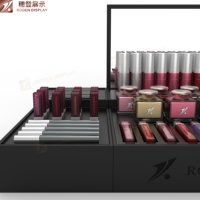 Table d'affichage cosmétique acrylique ombre à paupières rouge à lèvres organisateur présentoir brillant