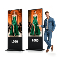 Pantalla LCD Vertical para Interiores, Señalización Digital Publicitaria, Pantalla Táctil Android de 43, 49, 55 y 65 Pulgadas, Antideslumbrante, con SDK de Animación