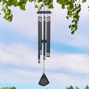 La decorazione del giardino di 94cm simpatizza il carillon del vento regalo di natale all'aperto intagliato al Laser in alluminio musica campanelli eolici - Product Image 4