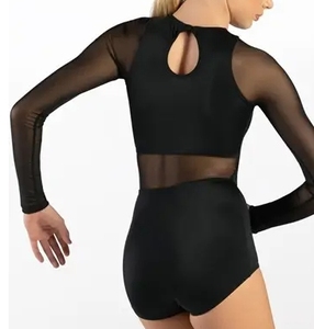 Justaucorps à manches longues filles à <span class=keywords><strong>la</strong></span> mode strass usine Performance Gym porter <span class=keywords><strong>danse</strong></span> gymnastique justaucorps pour <span class=keywords><strong>Studio</strong></span> <span class=keywords><strong>de</strong></span> <span class=keywords><strong>danse</strong></span> - Product Image 6