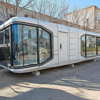 Chambres d'hôtel préfabriquées Glamping Pod Cabin Etong House Portable Préfabriqué Petite Maison Cabane Capsules Logées
