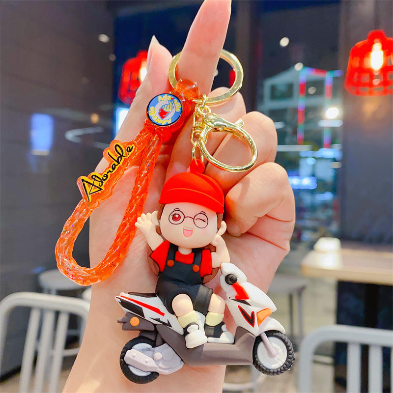 สาวนักขี่จักรยาน -ดำและแดง