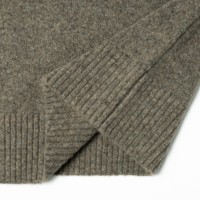 AiNear Vente en gros de logo personnalisé Oem & Odm Pull tendance en tricot à manches longues et col rond brodé pour hommes en laine mélangée