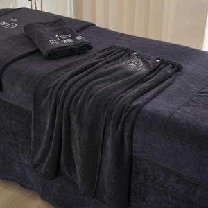 <span class=keywords><strong>Set</strong></span> di <span class=keywords><strong>asciugamani</strong></span> da salone per bagno in palestra per rasatura Spa 7 pezzi assorbenti <span class=keywords><strong>neri</strong></span> - Product Image 5