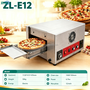 Horno Eléctrico Comercial para <span class=keywords><strong>Pizza</strong></span> con Cinta Transportadora, Horno de Acero Inoxidable de 12 Pulgadas con Control Digital para Restaurante de <span class=keywords><strong>Pizza</strong></span> y Panadería - Product Image 2