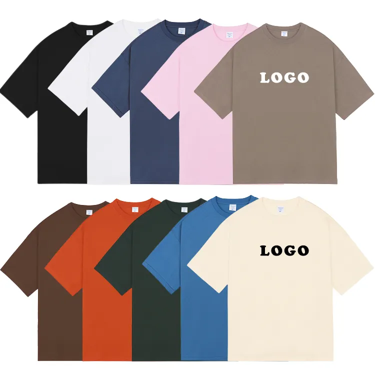 High Quality Wholesale Custom Logo Blank Heavyweight Cotton Drop Shoulder Men Unisex Oversized T-shirt Tshirt T shirt For Men