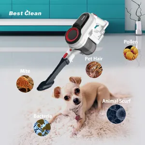 ペット用の最高のクリーン高性能コードレススティック掃除機軽量ハンドヘルドワイヤレス掃除機