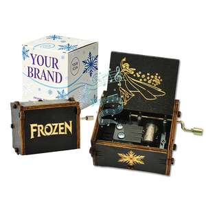 Producto Popular: Caja Musical de Manivela con Diseño de Manga Personalizado, Melodía de Sirena, Regalo de Cumpleaños para Niña, Producción Rápida en Serie - Product Image 1