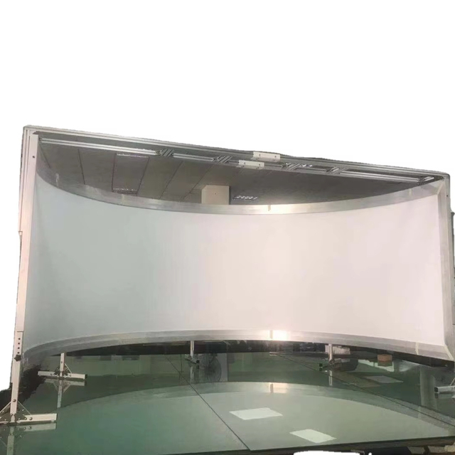 Flight Simulator 270 Degree Curved Projector Screen 4M Height 2.2M Customize Size