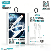 Câble de charge rapide Type-C 6A 100W, cordon de données USB vers USB C avec puce intelligente, durable pour téléphone, tablette, ordinateur portable