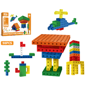 Los mejores juegos de bloques de construcción 2024 Nuevos bloques de cubos de construcción 98PCS con múltiples estilos de juego para niños Creatividad - Product Image 2