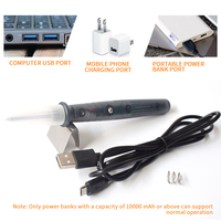 Tragbarer 5V 8W USB-Lötkolben Schnellheizender Mini-Schweißstift mit Auto-Sleep-Funktion für Feldreparaturen und DIY-Basteleien