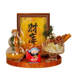 Set di decorazioni in resina con <span class=keywords><strong>Dio</strong></span> della ricchezza, ornamento per l'ingresso di casa per il Capodanno cinese, idea regalo - Product Image 5