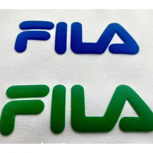 Custom 3D Puff Heat Transfer Vinyl Designs for T-Shirts Screen Printed 3D Silicone Logo Heat Transfer for Garments