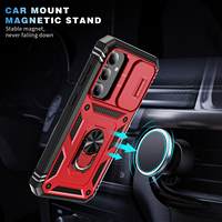 Étuis de téléphone avec béquille pour Samsung A23 4G A53 A34 5G S23 FE S22PLUS A54, coque de protection robuste avec glissière pour l'objectif de l'appareil photo