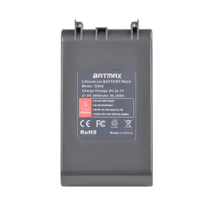 Vacuum cleaner rechargeable battery BATMAX 4600mah DSV8 LG cell L70 for Dyson V8 battery SV10