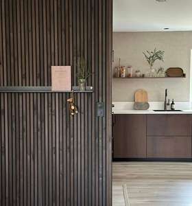 防音壁パネル<span class=keywords><strong>MDF</strong></span> Akupanelウッドスラット3Dアコースティックパネル - Product Image 2