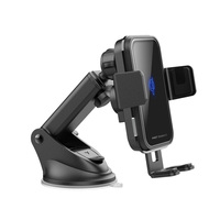 Support de chargeur de voiture sans fil à serrage automatique pour téléphones mobiles iPhone et Android