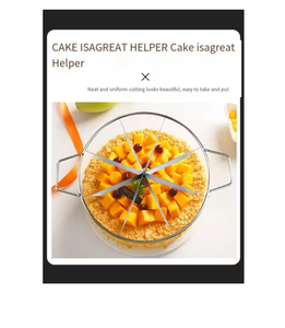 Coupe-tarte en acier inoxydable 8 tranches pour des coupes circulaires uniformes et élégantes – Outil couteau à gâteau - Product Image 3