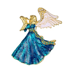 Broches Transfronterizos Europeos y Americanos: Adornos Antideslumbrantes para Trajes con Diseños <span class=keywords><strong>de</strong></span> Diamantes, Goteo <span class=keywords><strong>de</strong></span> Aceite, Chicas Bailarinas, Flores, Animales y Geométricos - Product Image 4