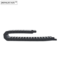 Chaîne de traînée de transporteur de câble de couleur noire en nylon en plastique de 15mmX50mm pour la machine d'imprimante 3D