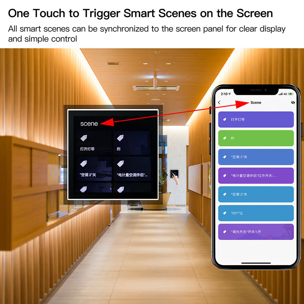 2023 TOP Sales Tuya Smart WiFi 4'' In-Wall LCD OS Android 8.1 Home Control Panel PST-T6E · image 5