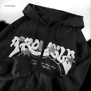 OEM سترات بغطاء رأس للرجال بالجملة كنزة قطنية فارغة ، سحب نفخة ثلاثية الأبعاد للرجال ، الشركة المصنعة OEM - Product Image 1