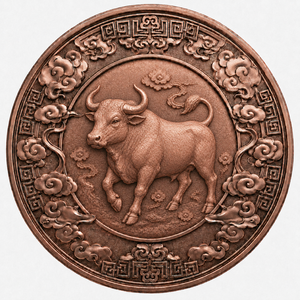 Medalla de Cobre Conmemorativa de la <span class=keywords><strong>Serie</strong></span> de 12 Animales del Zodiaco Chino, 1 oz, Moneda de Cobre Artística para Regalo de Recuerdo de la Cultura Oriental - Product Image 4