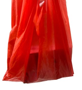 ถุงพลาสติกใส่อาหารแบบมีหูหิ้ว ถุงช้อปปิ้งพลาสติก PE แบบมีก้นข้าง - Product Image 5
